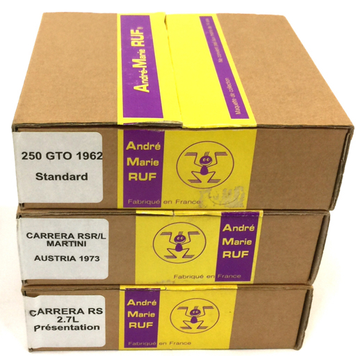 Andre Marie RUF CARRERA RS 2.7L Presentation 他 250 GTO 1962 Standard 等 ミニカー 組み立てキット 計3点